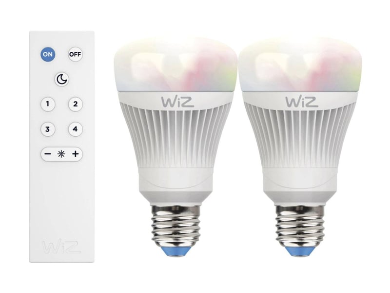 WiZ Colors RGB LED WiZ60 TR (E27/806lm) 2szt.+pilot
